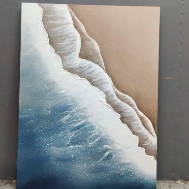 Tranh cát đắp nổi khối 